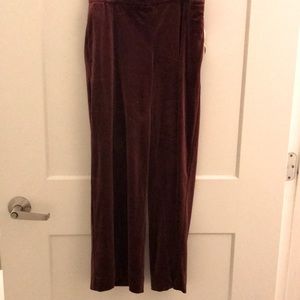 Old navy maroon velvet pants